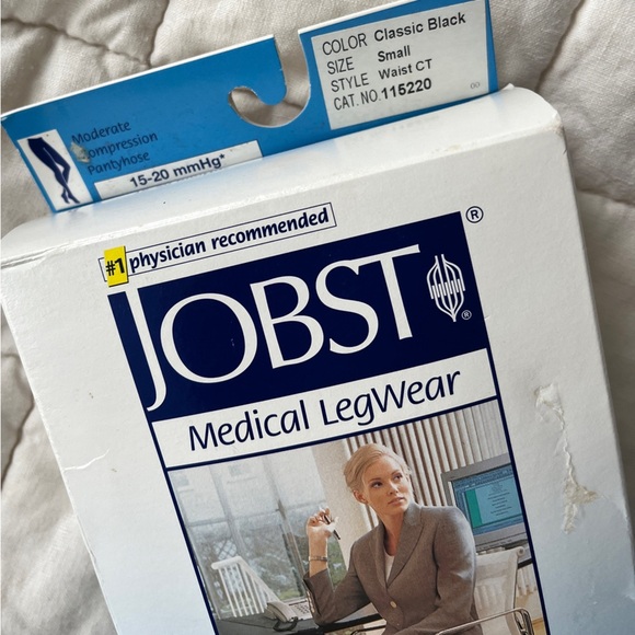 Jobst Medical Legwear Black Opaque Therapeutic Support Pantyhose NEW - Picture 2 of 5